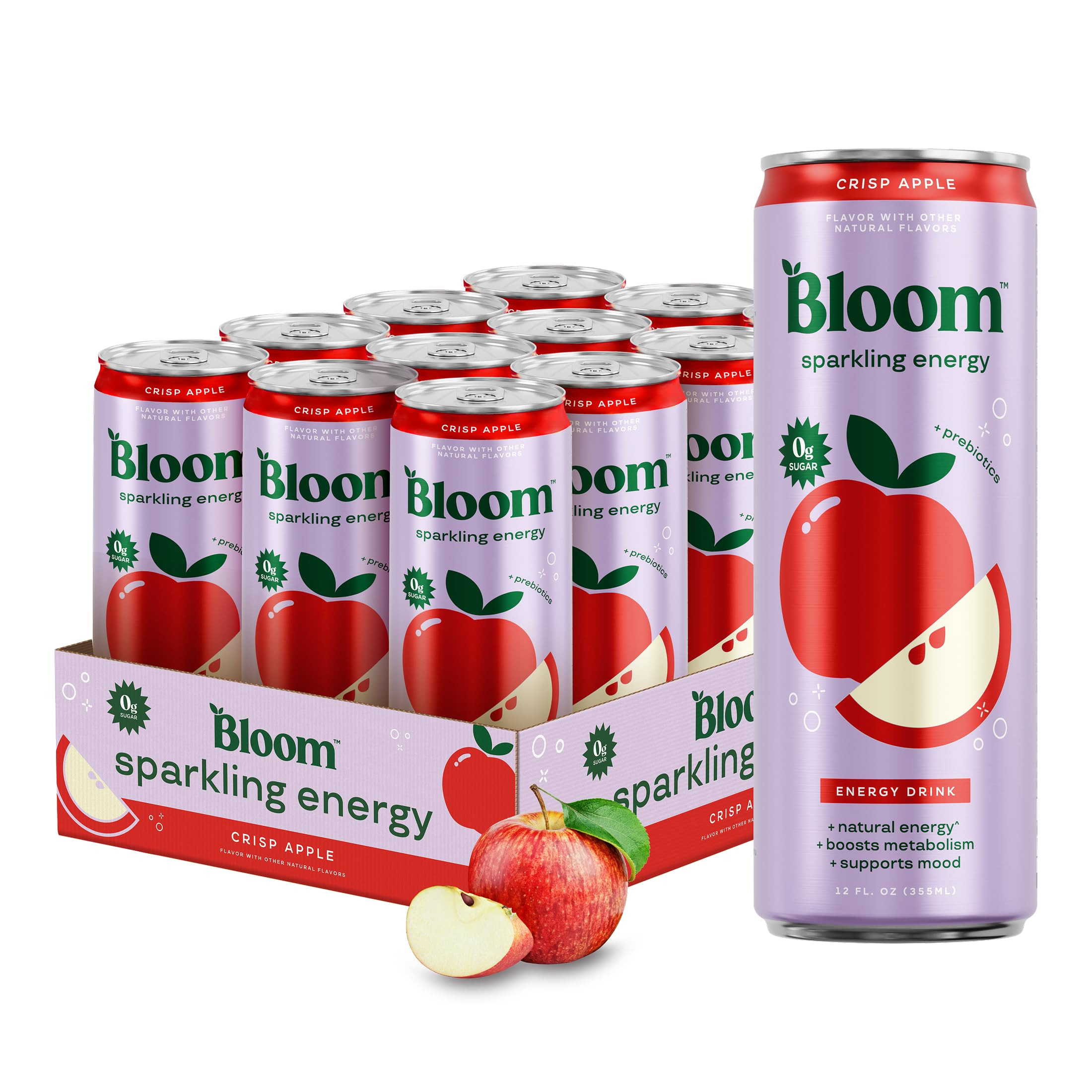Bloom Nutrition Sparkling Energy Drink - Natural Caffeine, Zero Sugar, 180mg Caffeine - Antioxida... | Amazon (US)