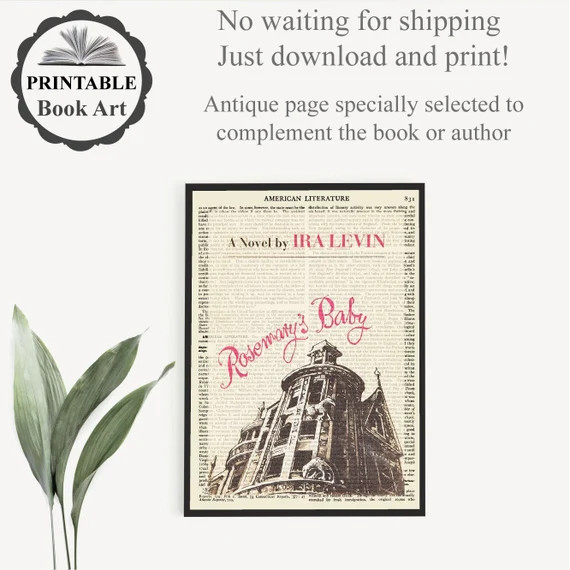 Printable 'rosemary's Baby' Book Cover Art Print | Etsy | Etsy (US)