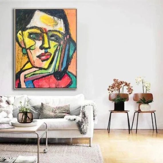 Original Person Abstract Painting Human Abstract Colorful | Etsy | Etsy (US)
