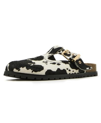 Steve Madden Women's Atticus Clog, Cow Print, 6 | Amazon (US)