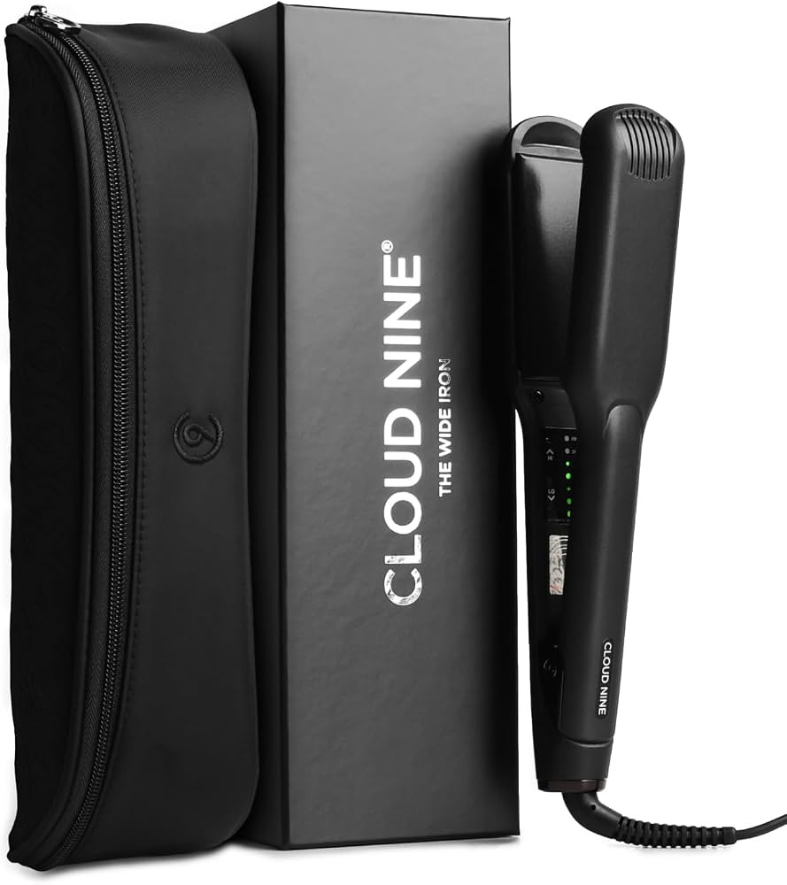 Cloud Nine Classic Wide Iron, Wide Plate Ceramic Hair Straighteners, Black | Amazon (UK)