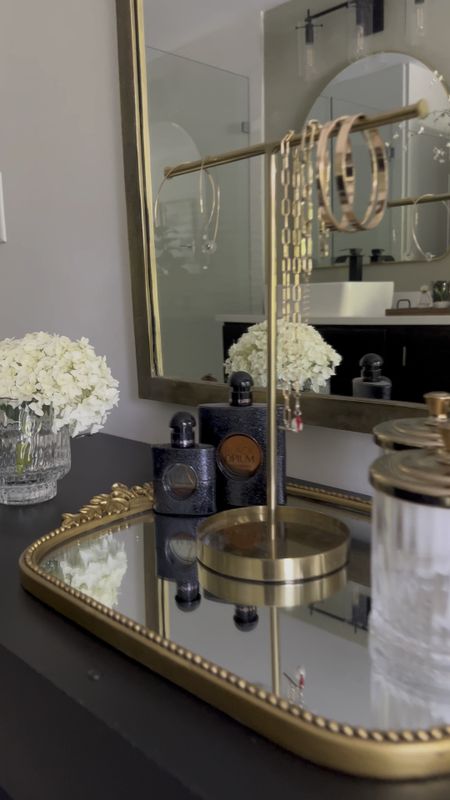 The current setup of my makeup vanity. The gleaming primrose vanity tray adds a touch of elegance! 
Bathroom, makeup essentials 

#LTKhome #LTKbeauty #LTKFind