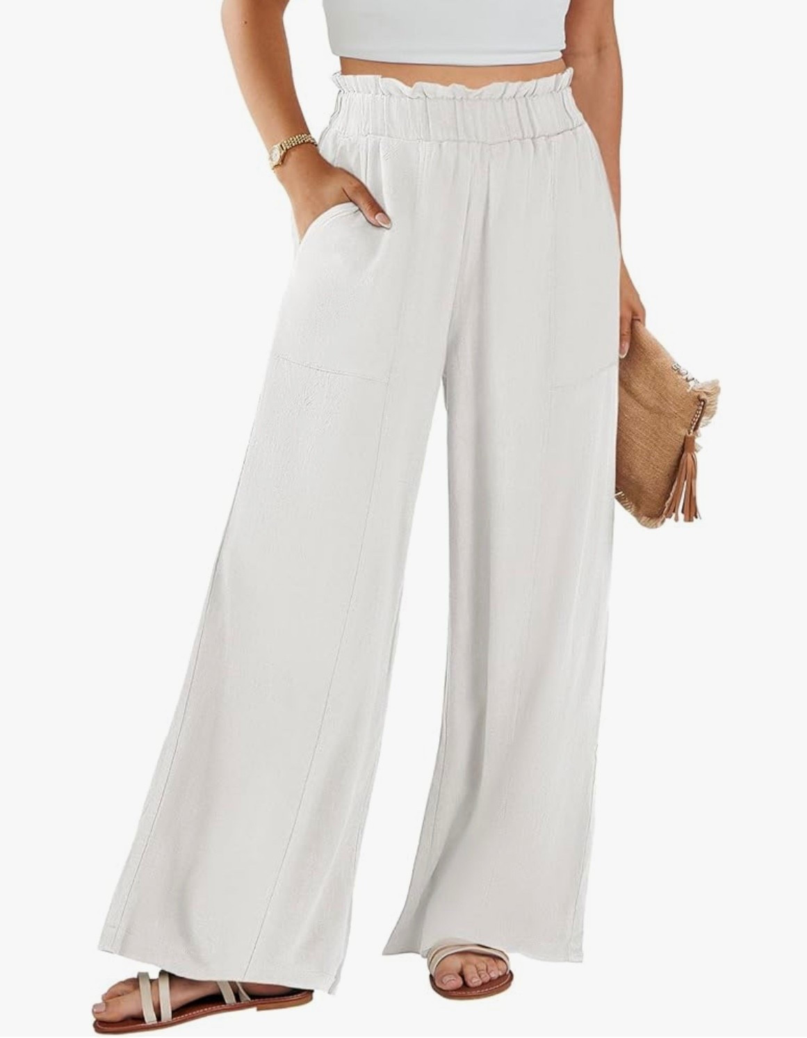 Womens Linen Pants 2025 Summer Casual Loose Wide Leg Palazzo Pants High Waist Flowy Beach Trousers

#LTKSummerEdit #LTKStyleTip #LTKSeasonal