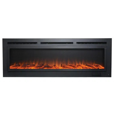 Sideline Recessed or Wall Mounted Electric Fireplace | Wayfair North America