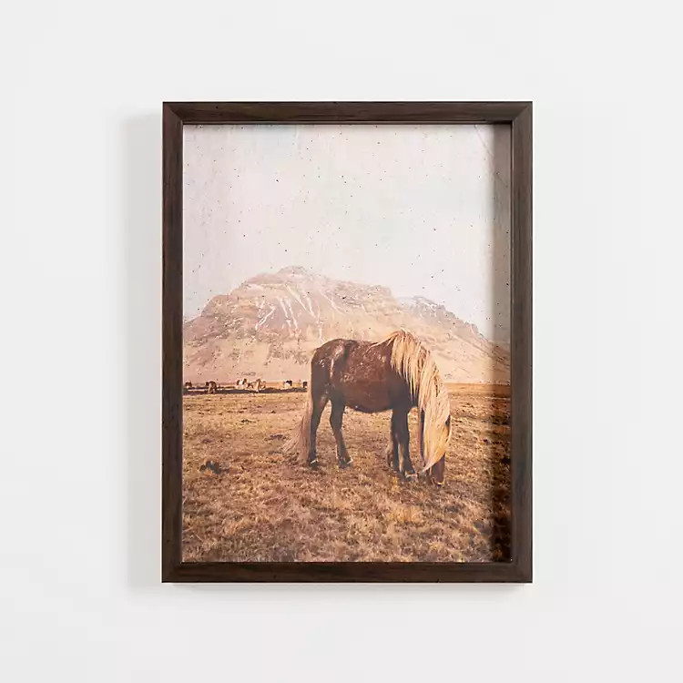 Horse on Range Framed Art Print | Kirkland's Home
