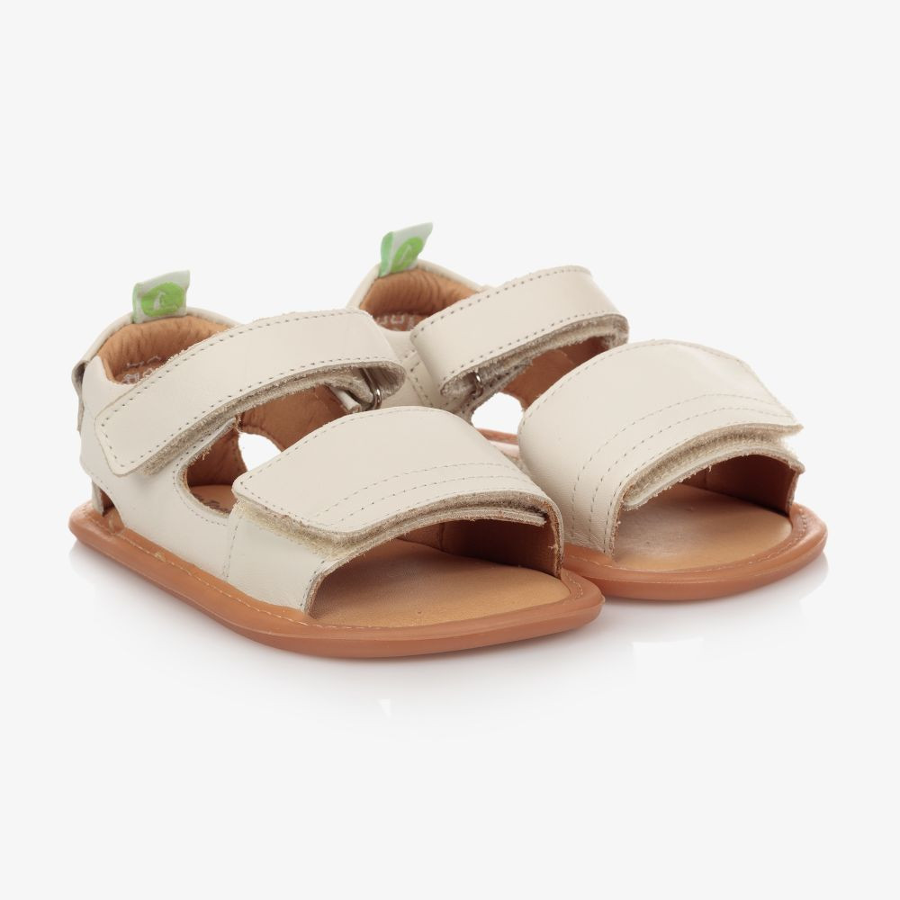 Ivory Leather Baby Sandals | Childrensalon