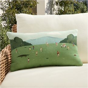 Outdoor Golf Lumbar Pillow | West Elm (US)