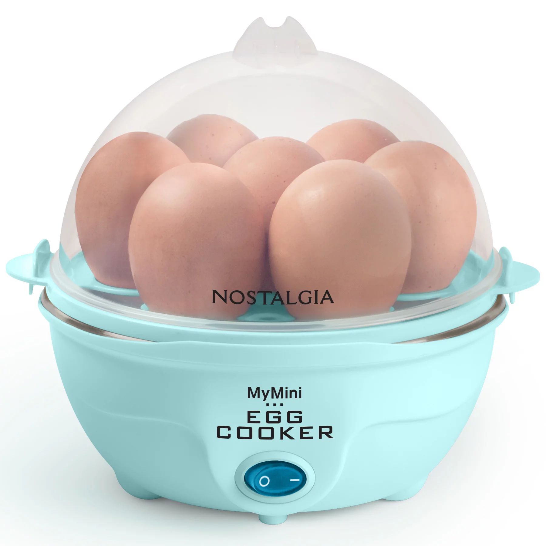 Nostalgia EC7AQ Retro Premium 7-Egg Capacity Electric Large Hard-Boiled Egg Cooker, Aqua | Walmart (US)