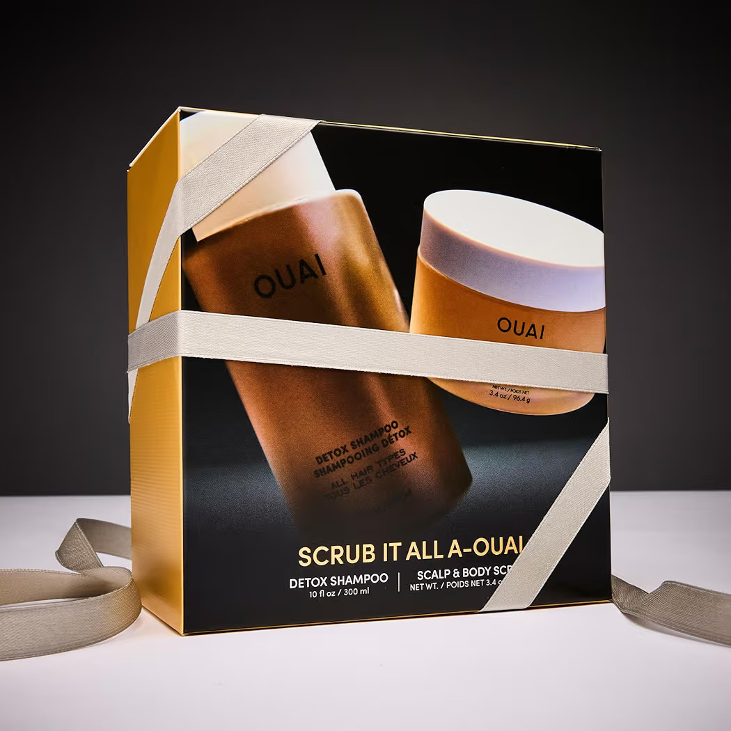 OUAI Scrub It All A-OUAI Holiday Hair Care Kit - Clarifying Shampoo & Exfoliating Body Scrub Duo ... | Amazon (US)