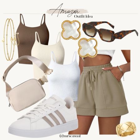 Amazon Lulu shorts lookalikes! Summer activewear outfit idea 

#LTKfindsunder50 #LTKstyletip #LTKSeasonal
