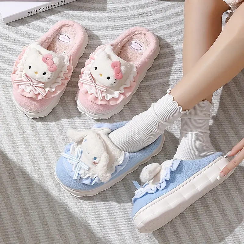 Cute Cartoon   Kulomi Novelty Slippers Hellokitty - Temu | Temu Affiliate Program