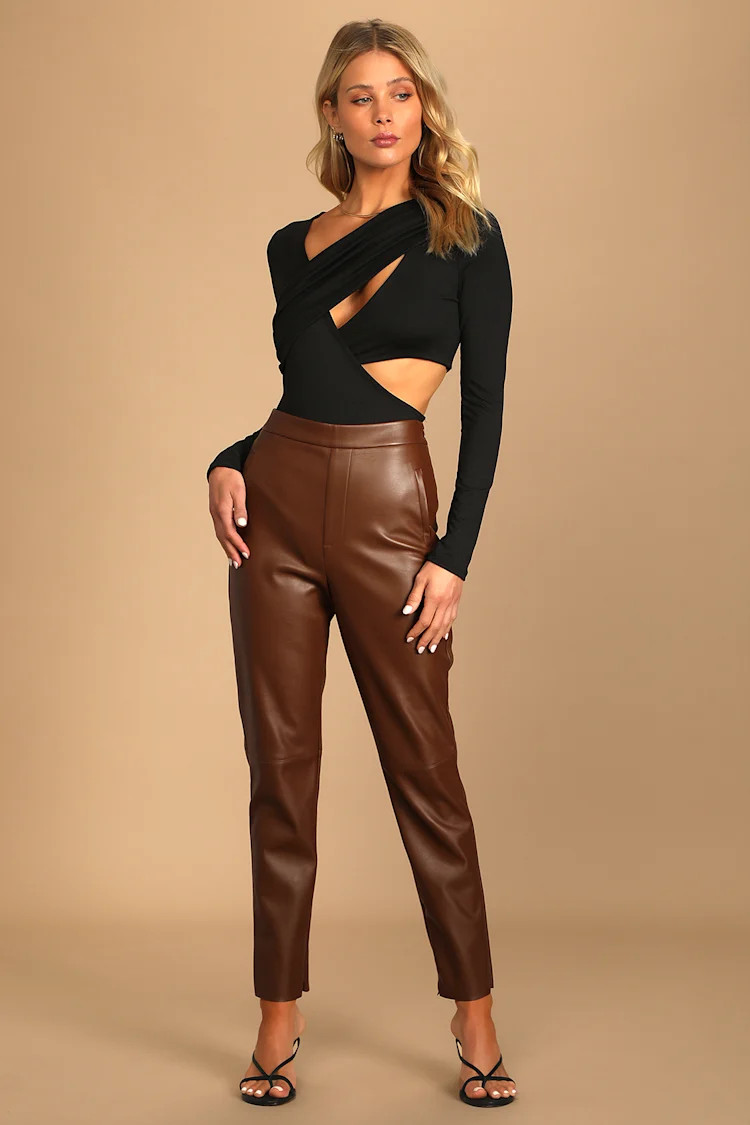 Making the Cut Black Long Sleeve Cutout Bodysuit | Lulus