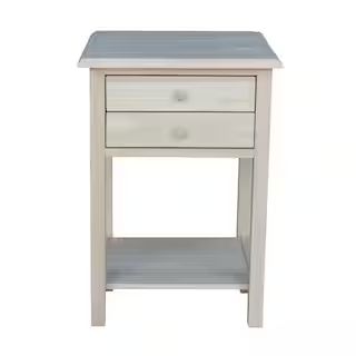 International Concepts Unfinished Lamp Table with 2-Drawer-OT-92 - The Home Depot | The Home Depot