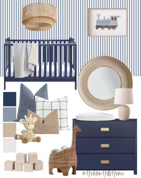 Nursery decor ideas for baby boy, boys nursery mood board, Navy blue nursery decor ideas, nursery design #babyboy

#LTKkids #LTKbaby #LTKfamily