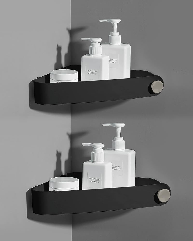 Sotfamily Shower Caddy Corner, 2 Pack Adhesive Corner Shower Shelves for Bathroom Organizers and ... | Amazon (US)