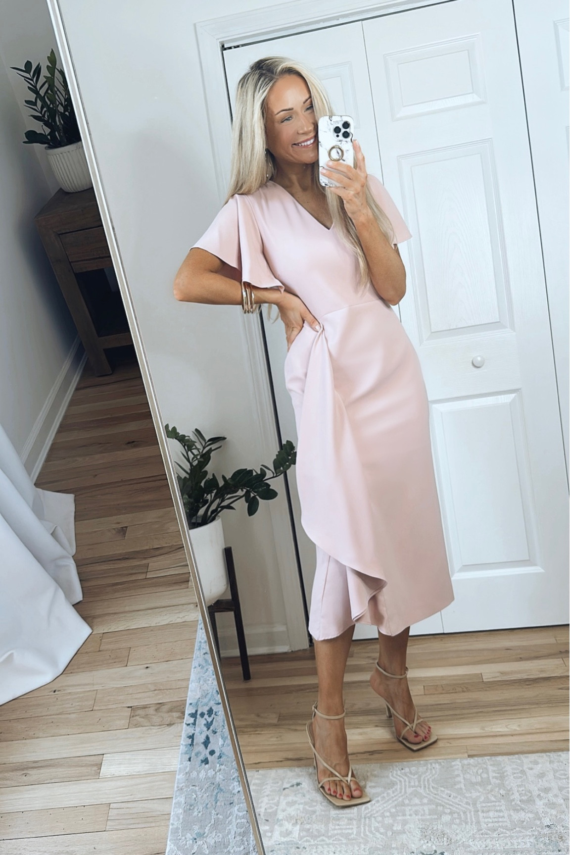 Stretch Viscose Belted Midi Dress curated on LTK