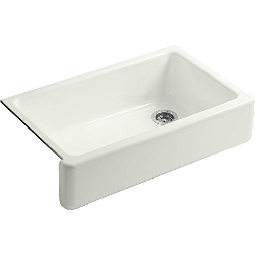 KOHLER Whitehaven® 35-3/4" Farmhouse Undermount Kitchen Sink, Single-Bowl Kitchen Sinks, Self-Trimming Tall Apron Front, K-6489-NY, Dune | Amazon (US)