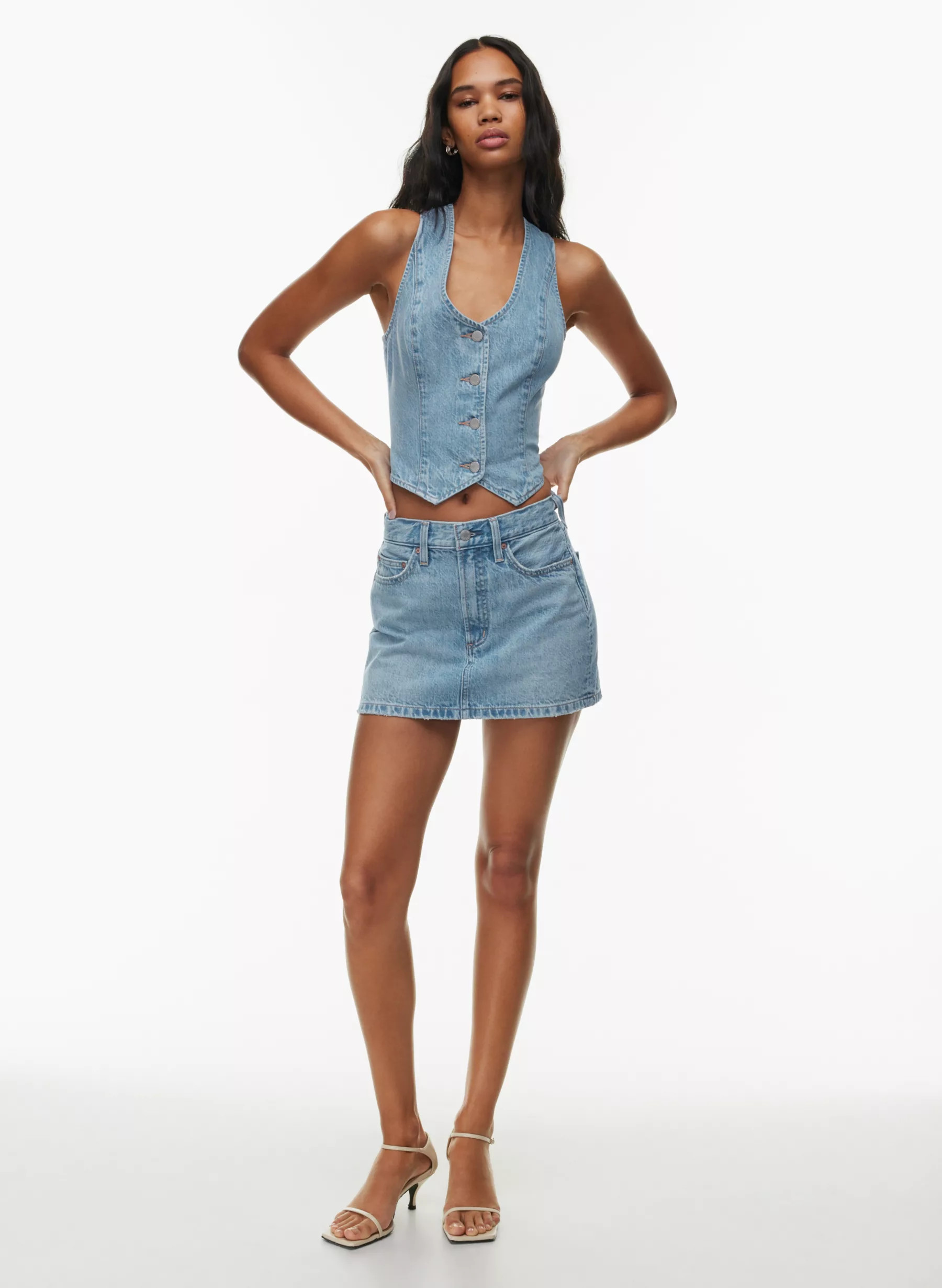 THE '90S RICCI DENIM SKIRT | Aritzia