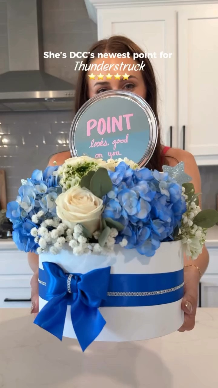 Like how is she already a 5th year?! I feel like we were just rookies together yesterday 🥹🤍 

SO proud of my girl @marissa.leschber - she is such a star and Jesus is going to shine through her all season long. 👏🏼💙 

#dcc #dallascowboyscheerleaders #floralarrangements #flowergiftbox #thunderstruck