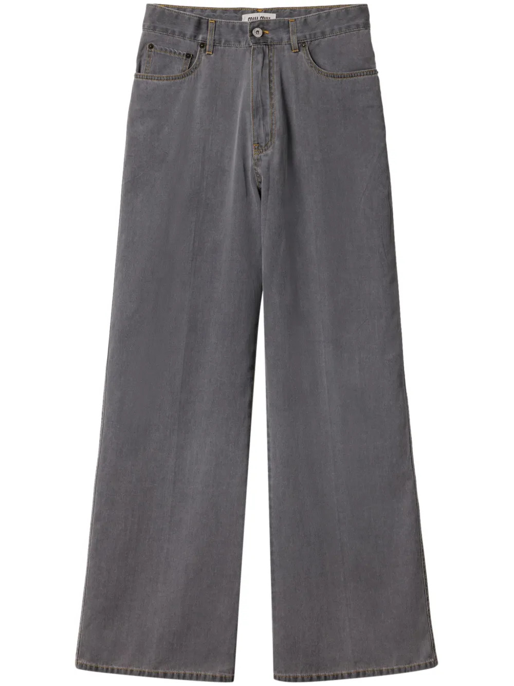 Jeans a gamba ampia con ricamo | Farfetch Global