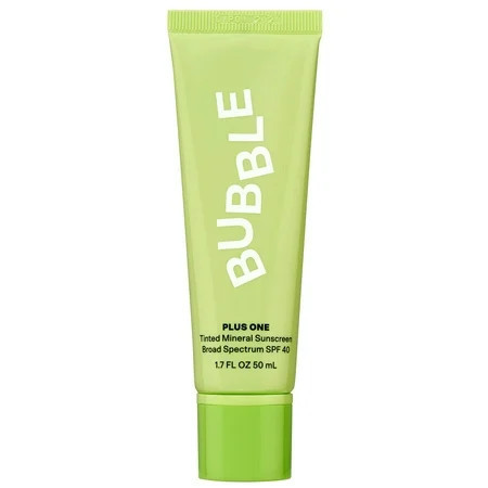 Bubble Skincare Plus One Tinted Sunscreen SPF 40, All Skin Types, 1.7 fl oz / 50mL | Walmart (US)