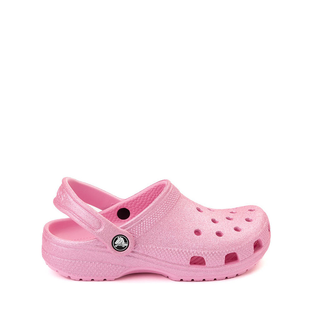 Crocs Classic Glitter Clog - Little Kid / Big Kid - Pink Tweed | Journeys