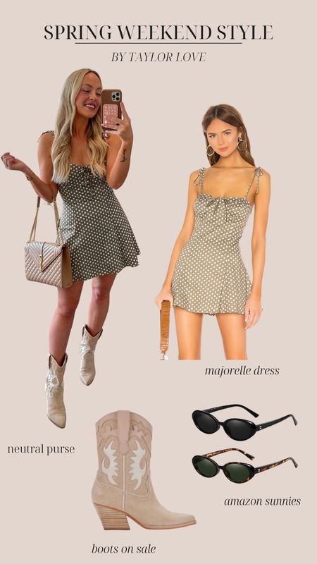 Spring Weekend Style

Spring Outfit, Mini Dress, Polka Dot Dress, Neutral Outfit, Dolce Vita Boots

#LTKSeasonal #LTKshoecrush #LTKstyletip