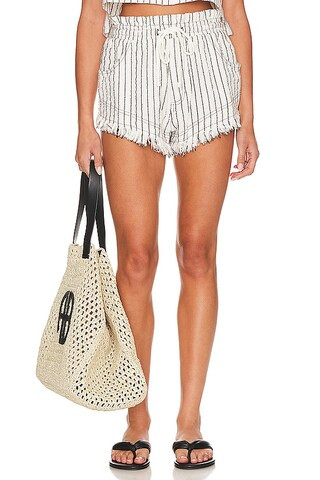 Steve Madden Mari Shorts in Cream & Black from Revolve.com | Revolve Clothing (Global)