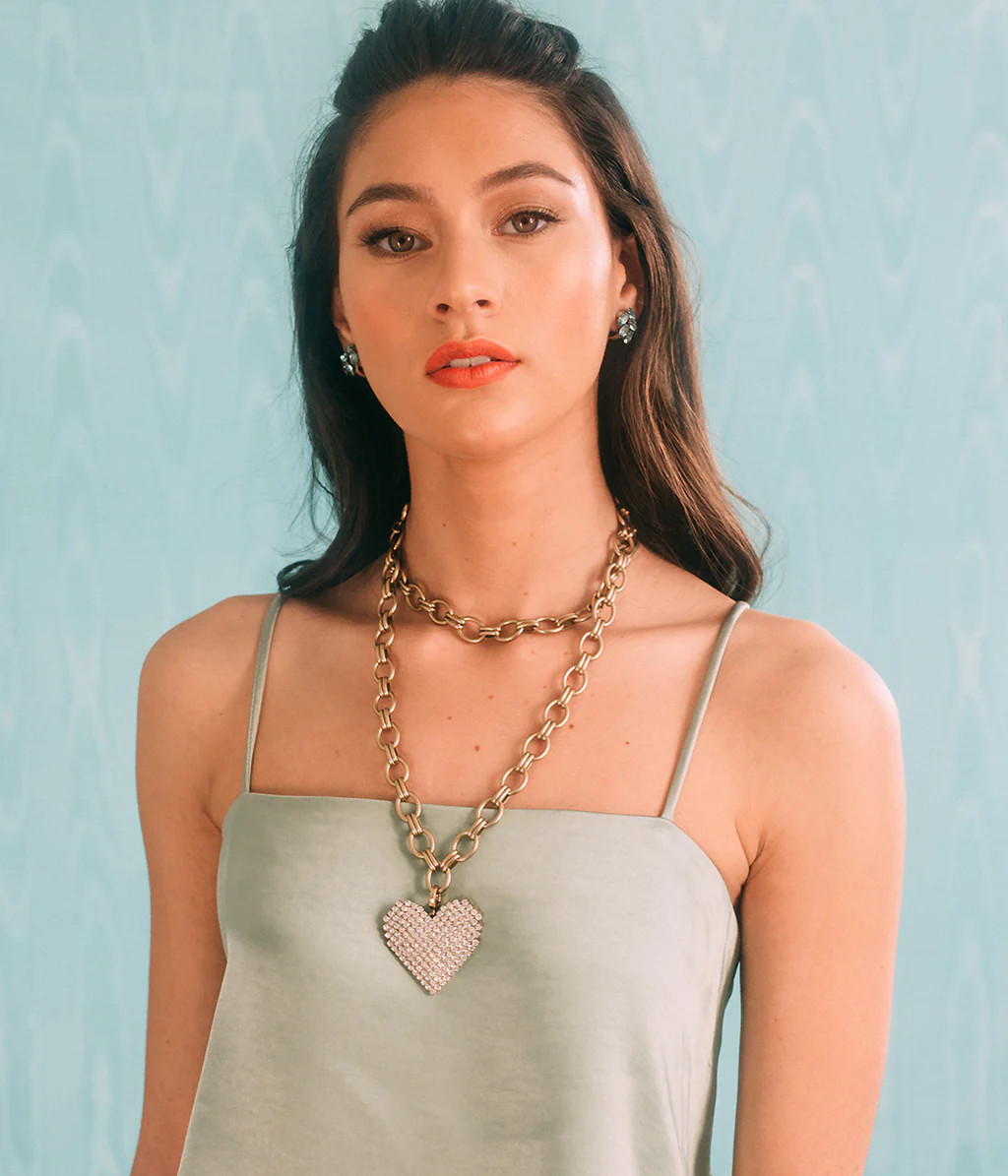 Conrad Chain & Esme Heart Pendant Set | Loren Hope Designs