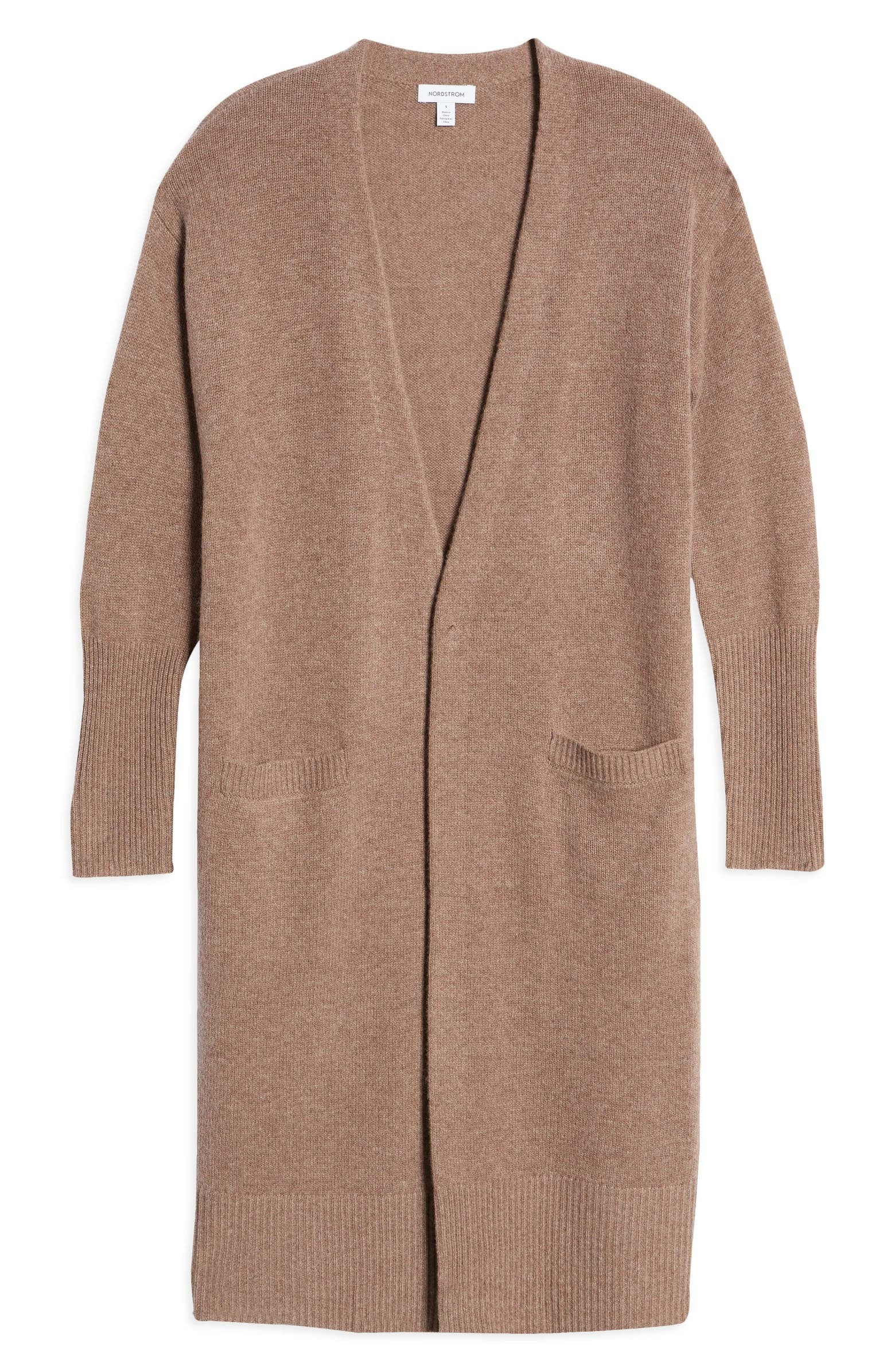 Longline Wool & Cashmere Cardigan | Nordstrom