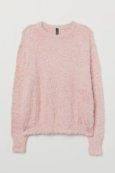 H & M - Fluffy Sweater - Pink | H&M (US + CA)