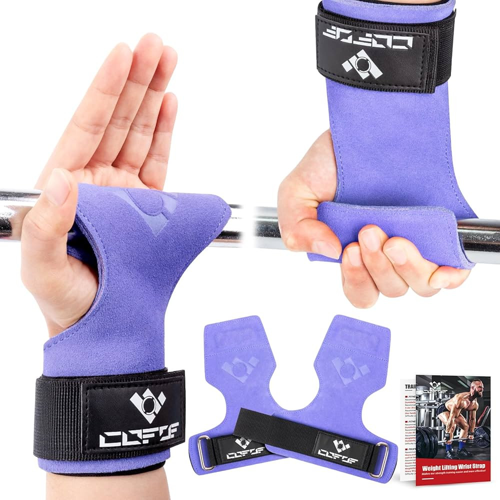 Weight Lifting Wrist Strap,Double Layer Leather Weightlifting Wrist Strap for Deadlift and Powerl... | Amazon (US)