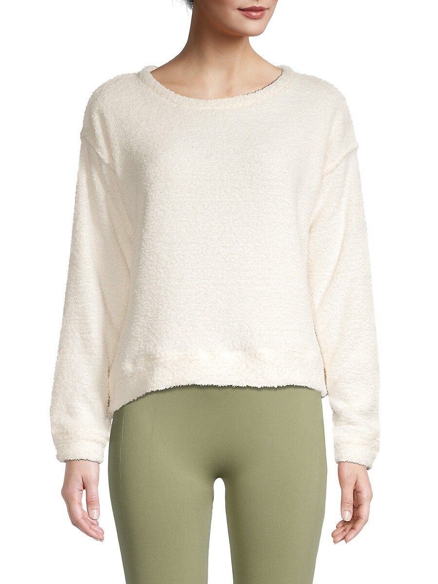 Marc New York Performance Women's Fuzzy Texure Pullover - Ivory - Size L | Saks Fifth Avenue OFF 5TH