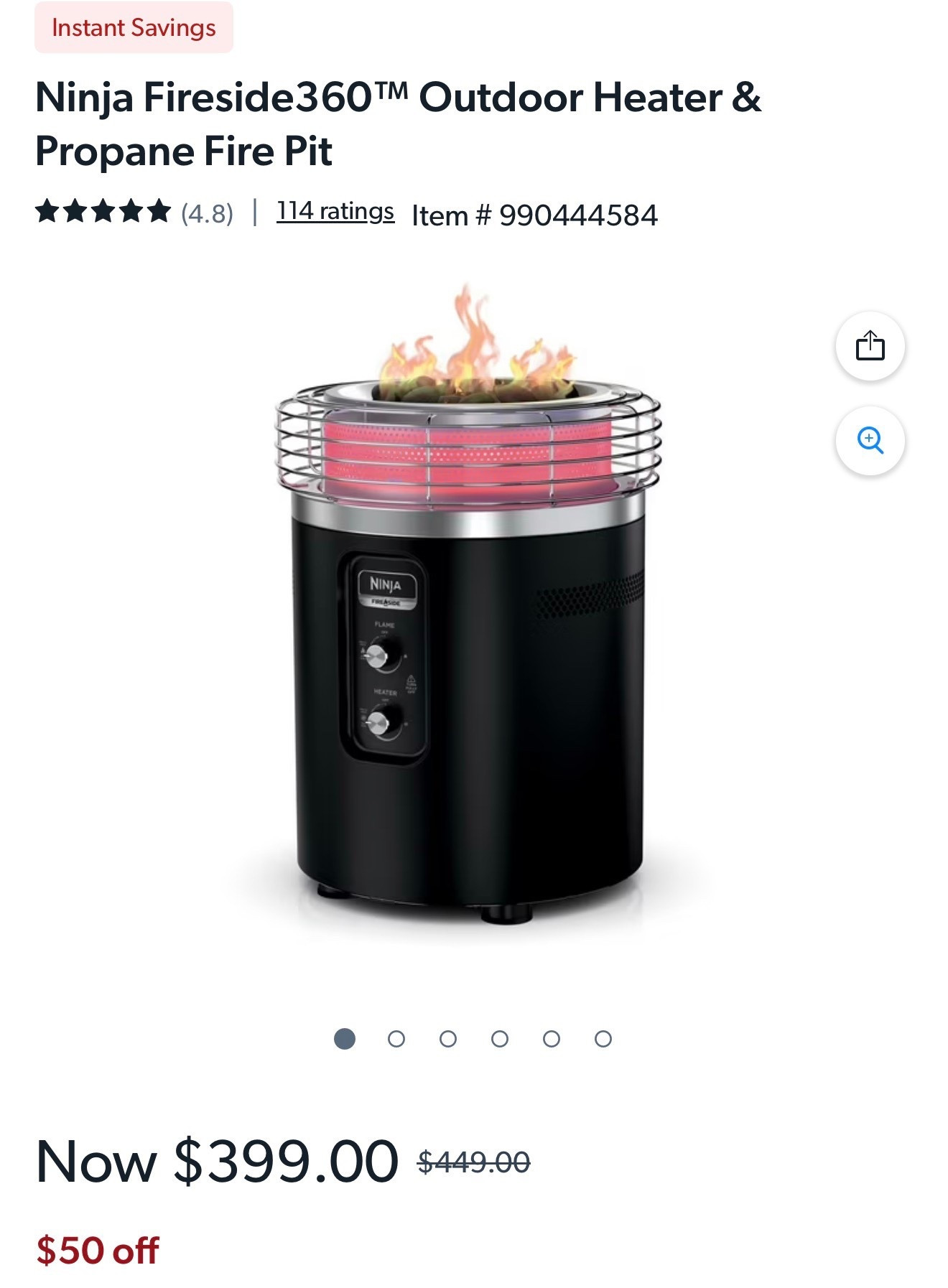 Ninja Fireside360™ Outdoor Heater & Propane Fire Pit 

#LTKHoliday #LTKSaleAlert #LTKHome