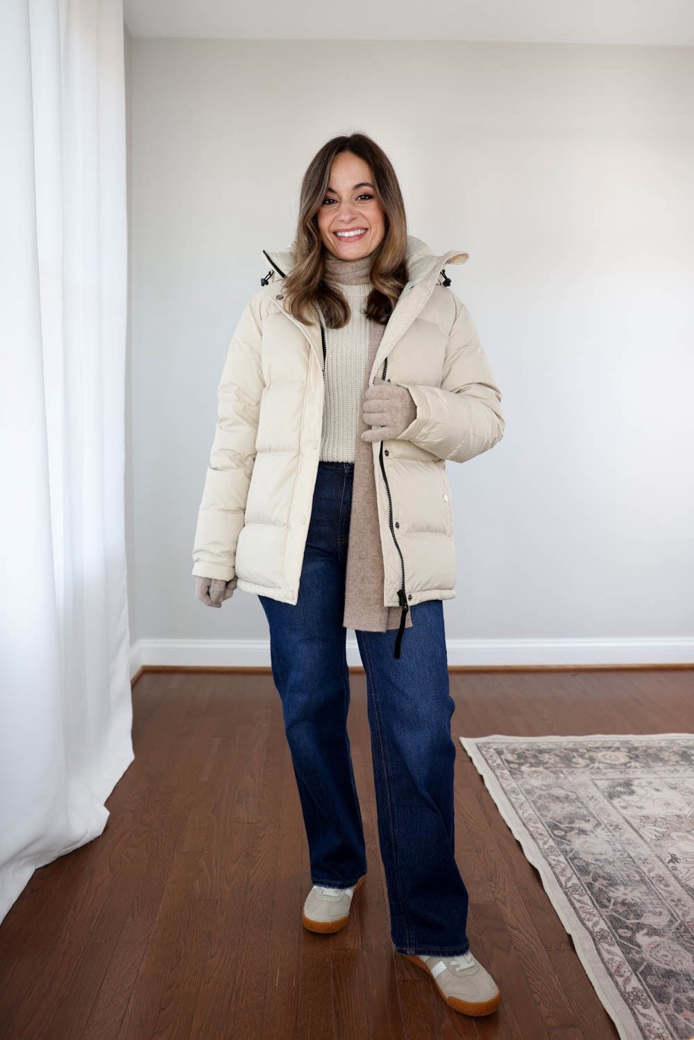 The Responsible Down Puffer Coat from Quince is $25 off today only! 

Sizing 
Coat: xs in oatmilk 
Sweater: xs in speckled beige
Jeans: 24 x 28” in stormy blue 

(Winter outfit, puffer coat, petite jeans) 

#LTKSaleAlert #LTKPetite