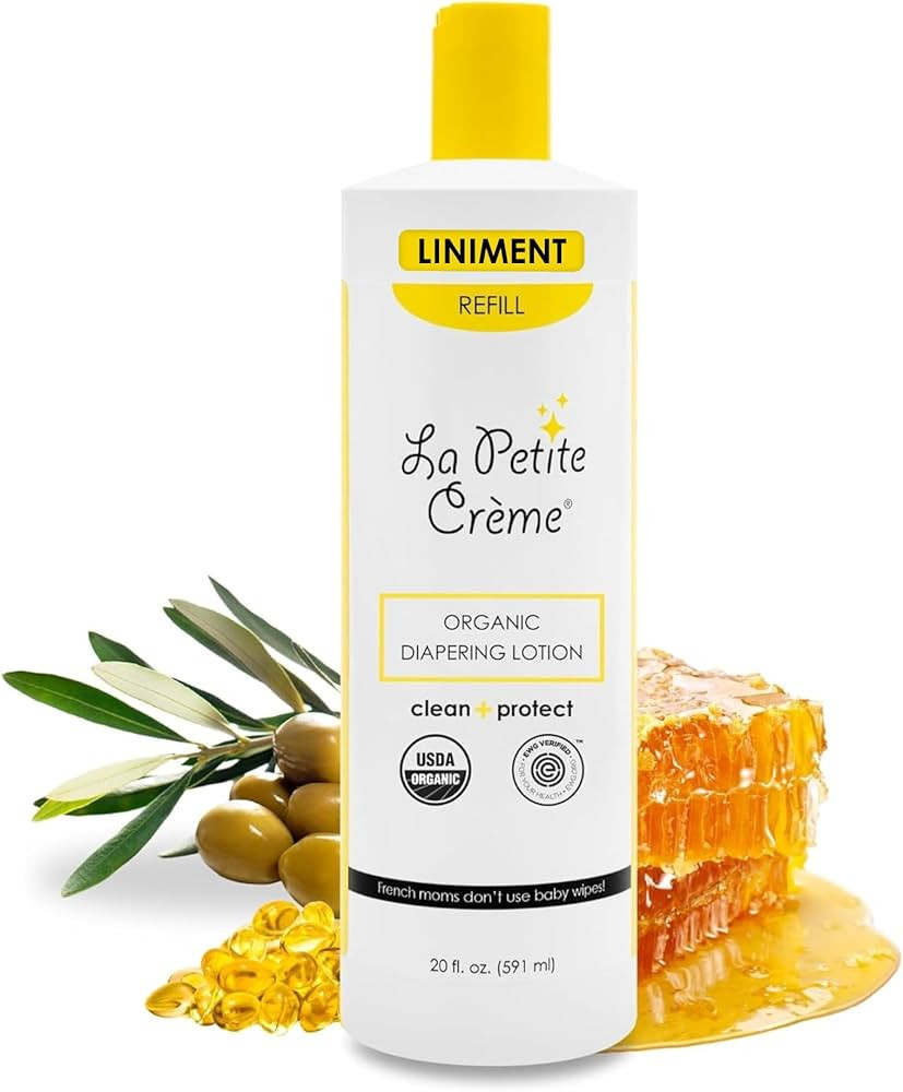 La Petite Creme French Premium Diapering Lotion - Diaper Cream Alternative to Baby Wipes - Gentle... | Amazon (US)