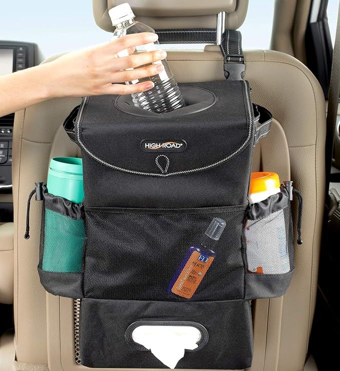 High Road StashAway Car Seat Back Organizer with Trash Can, Tissue and Bottle Holders | Amazon (US)