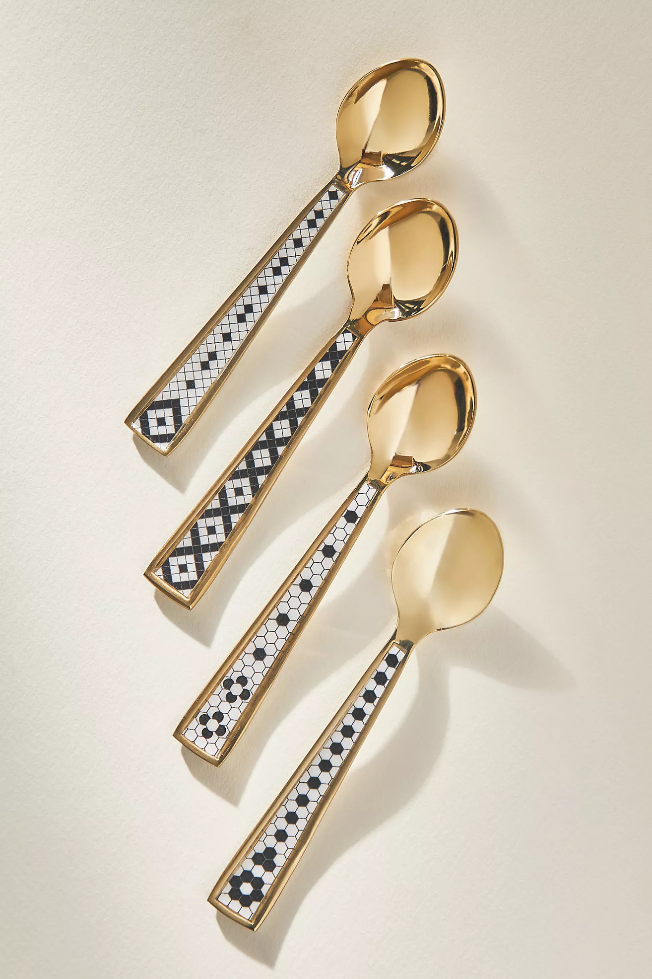 Bistro Tile Teaspoons, Set of 4 | Anthropologie (US)