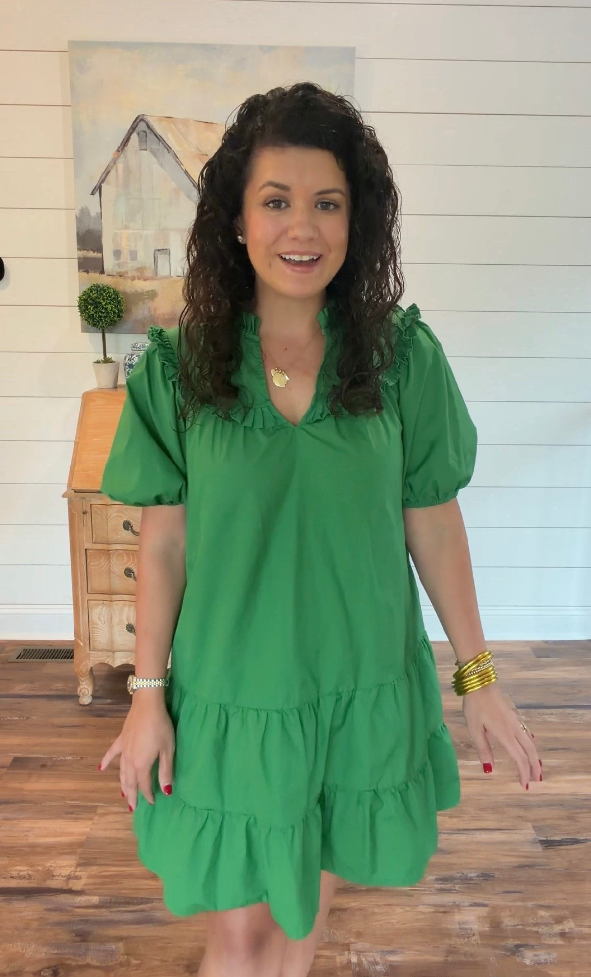 This dress is one of my favorite finds of the year! 🙌🏼 & it’s on major SALE right now — originally $100 and on sale for ONLY $29  🤯

Made from 100% cotton with the sweetest ruffle details, puff sleeves, a flattering collar and neckline, and a easy-to-wear fit, it’s one of those dresses you’ll reach for over and over again, year after year!!!

It comes in this beautiful green color & I get compliments every time I wear mine💚

If you’ve been love a designer look for less, this is your sign to grab this one before they sell out👏🏼 Wear it now while it’s still warm, then pull it back out next spring and summer☀️ Such a good closet staple - perfect for church, brunch, vacation, dinner out to eat, baby showers, wedding showers, etc✨

#dress #dresses #dresslover #spring #springstyle #springfashion #springdress #sundaystyle #churchoutfit #ootd #momstyle #femininefashion #outfitinspo #summer #summerstyle #summerfashion #summerdress #babyshower #weddingshower #style #fashion #church #brunch #preppy #preppystyle #grandmillenial #grandmillenialstyle #ladies #ladiesfashion #ladiesstyle #classic #classicstyle #chic #timeless #timelessstyle #sale #salealert #majorsale #deal #dealoftheday #lookforless #designerlookalike #designerlookforless #affordable #affordablefashion #affordablestyle #budgetfriendly #budgetstyle #styleonabudget #momlife #momfit #momoutfit #everydaystyle #affordabledresses #naturalfiber #lowtox #cotton #ladiesstyle #ladieswear #ladiesdress @Belk

#LTKmomlife #LTKootd #LTKSaleAlert