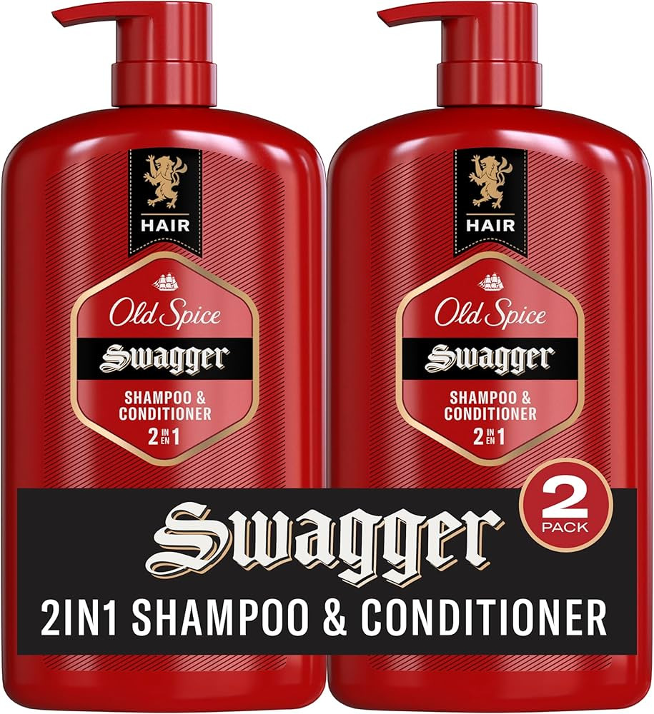 Old Spice Swagger 2-in-1 Shampoo and Conditioner Set for Men, Cedarwood Lime Scent, Get Up To 80%... | Amazon (US)