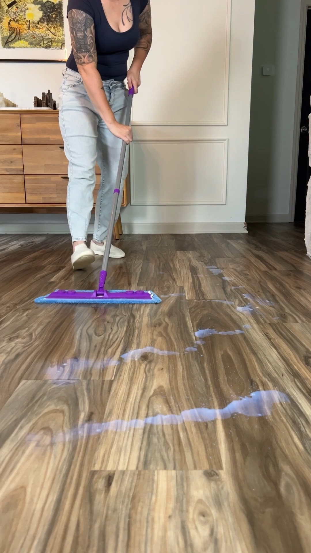 The puppies have outgrown their playpen so I can finally put my dining room back together. I used this floor cleaner from Rejuvenate to fill in all the scuffs and scratches and it looks brand new in here! Everything is linked except the dining chairs; they’re true vintage Cesca chairs. I did find a dupe on Amazon and linked those though. And my Allbirds are linked but the white is discontinued. I also have the gray and love them. 🖤

#LTKHome #LTKPets #LTKFamily