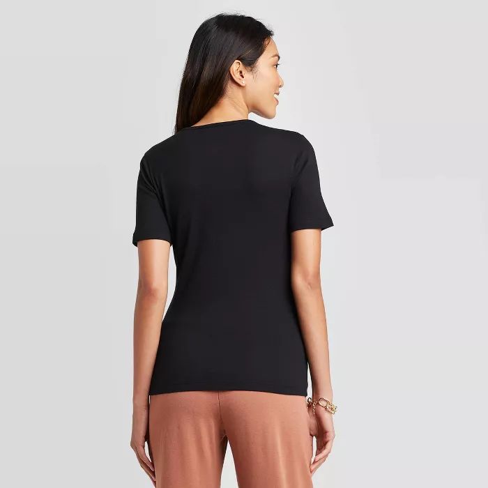 Women's Short Sleeve Crewneck Fitted T-Shirt - A New Day™ | Target