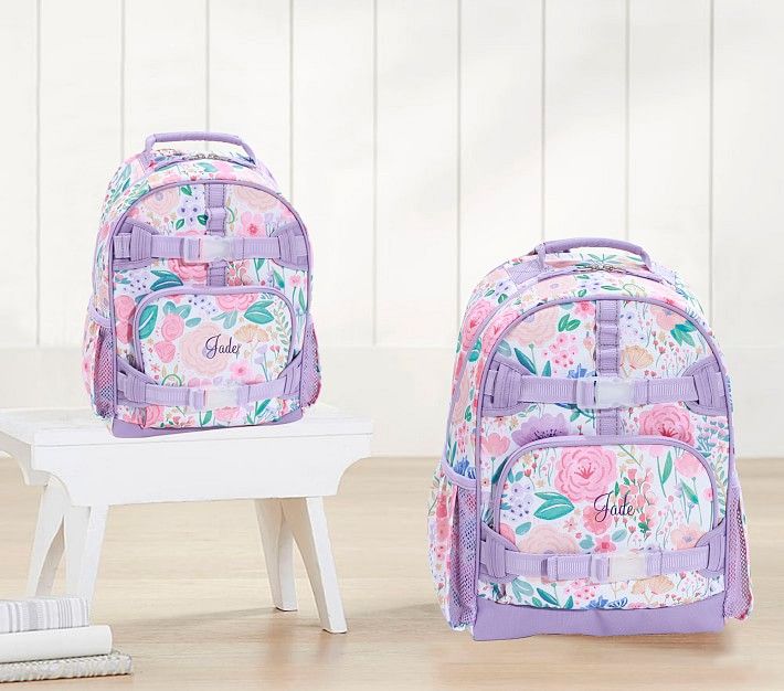 Mackenzie Lavender Floral Blooms Backpacks | Pottery Barn Kids