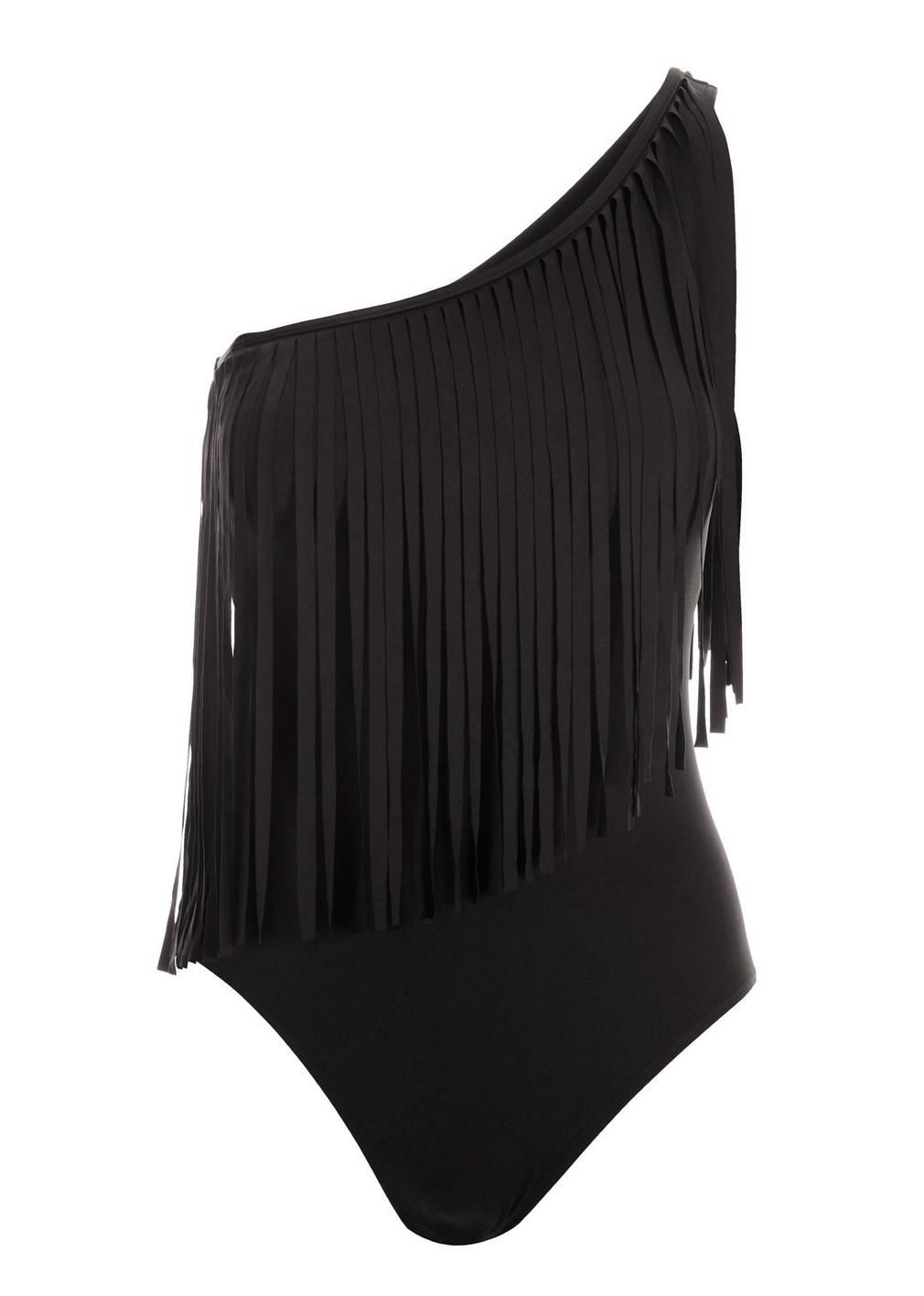 One-Shoulder Fringe One-Piece Swimsuit | Boston Proper