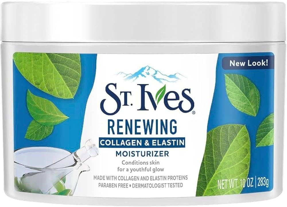 St. Ives Face Moisturizer Cream, Collagen and Elastin, Renewing Facial Moisturizer for Women, Par... | Amazon (US)
