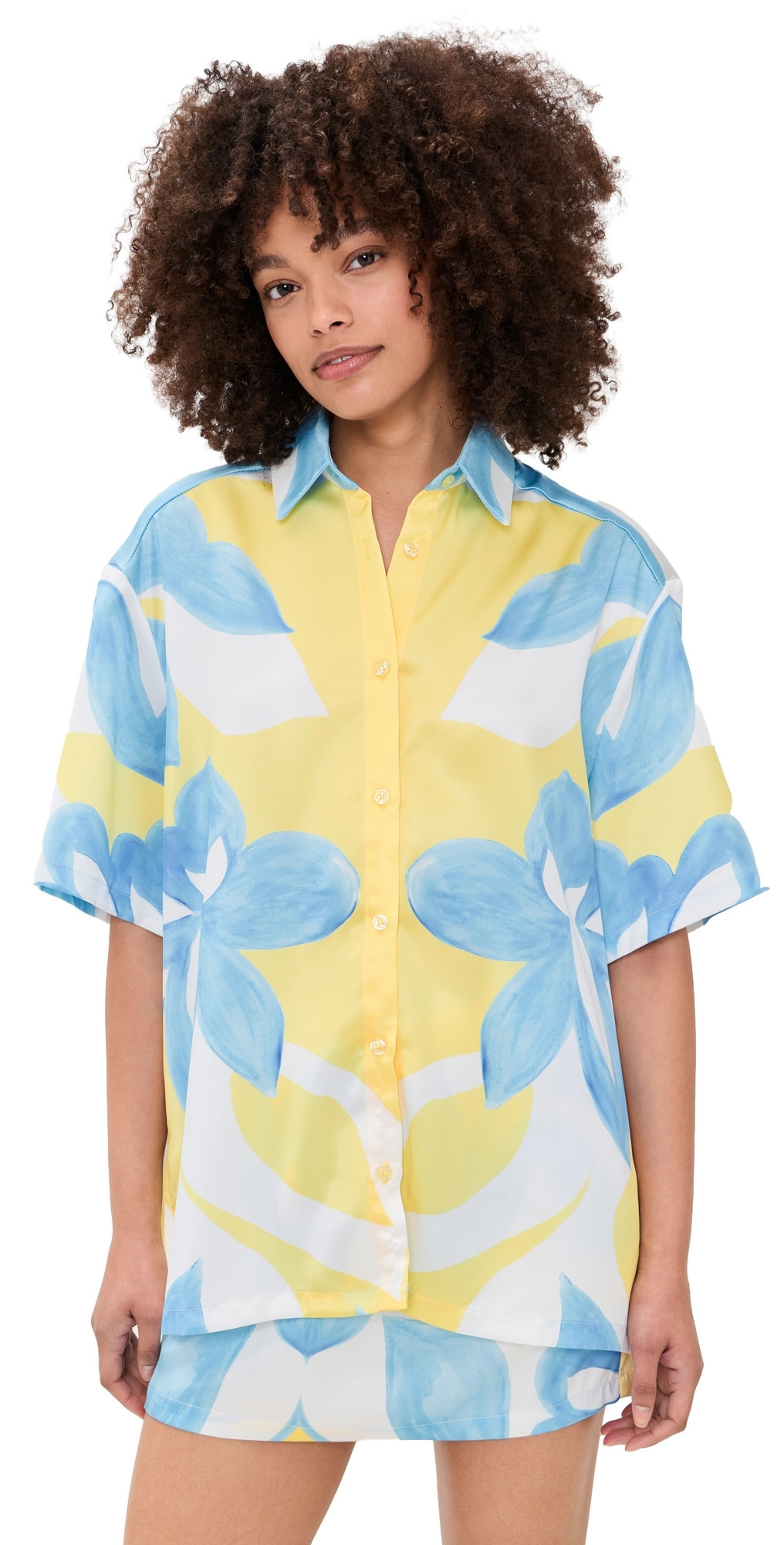 Seven Wonders Alara Short Sleeve Shirt Amoree Lemon L | Shopbop