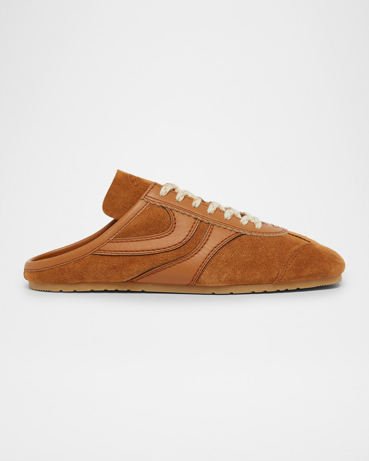 Mixed Leather Retro Runner Sneaker Mules | Neiman Marcus