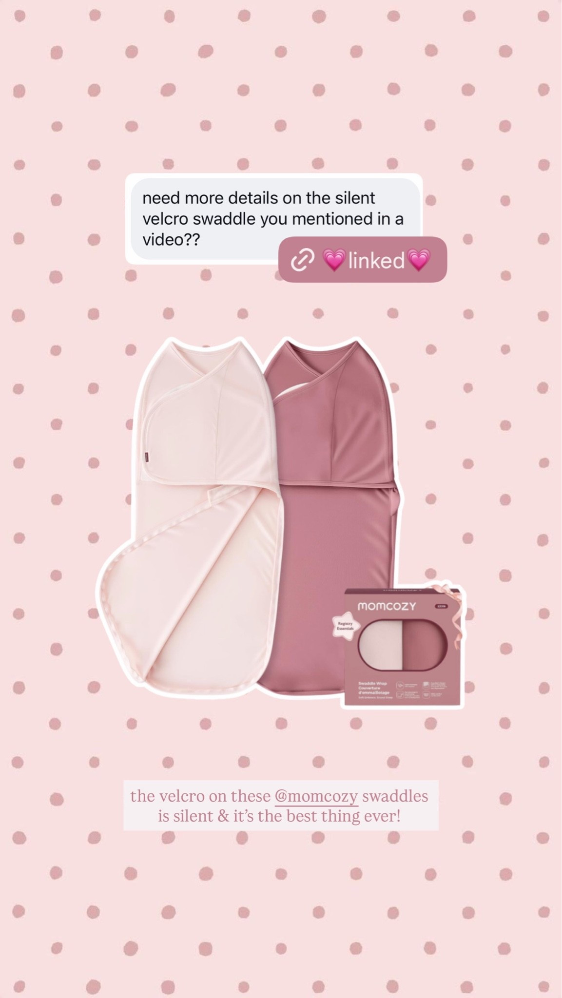 this silent swaddle from MomCozy is my fave for bby girl 😴🍼

#LTKmomlife #LTKBaby #LTKdayinmylife