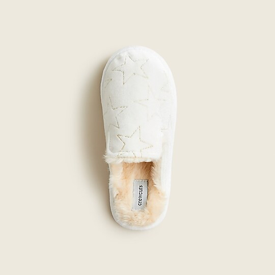 Girls' sherpa-lined slippers | J. Crew US