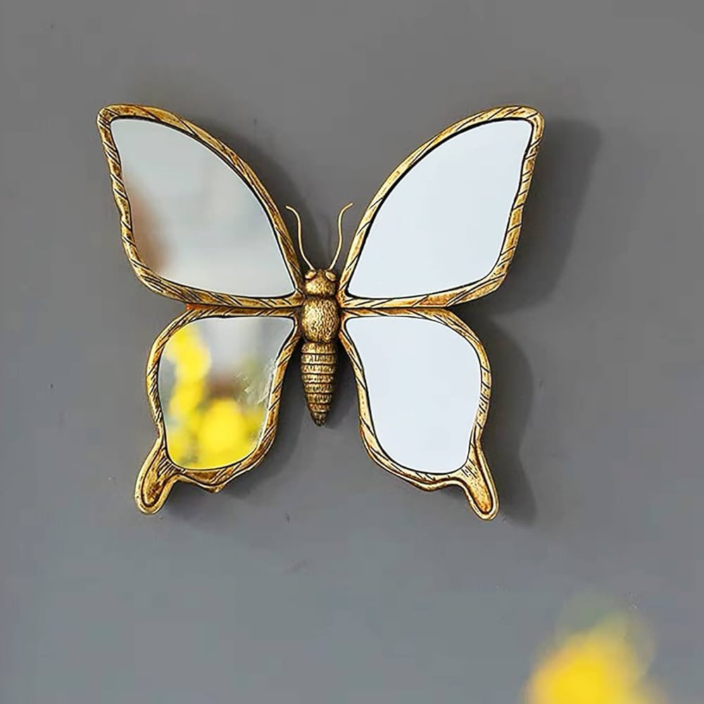 lemonadeus Butterfly Mirror Wall Decor Butterfly Wall Decor Butterfly Room Decor Art Deco Decor S... | Amazon (US)